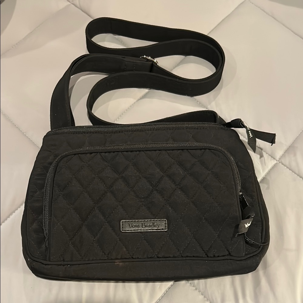 Vera Bradley Black Quilted crossbody purse
